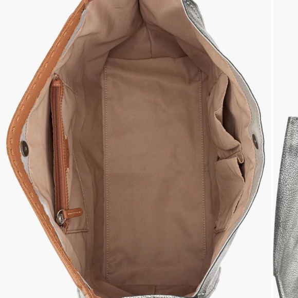 The Sak Silver and Brown Shoulder Bag with Relaxed Shape - Picture 5 of 5